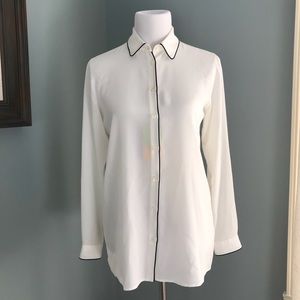 Etro white silk shirt